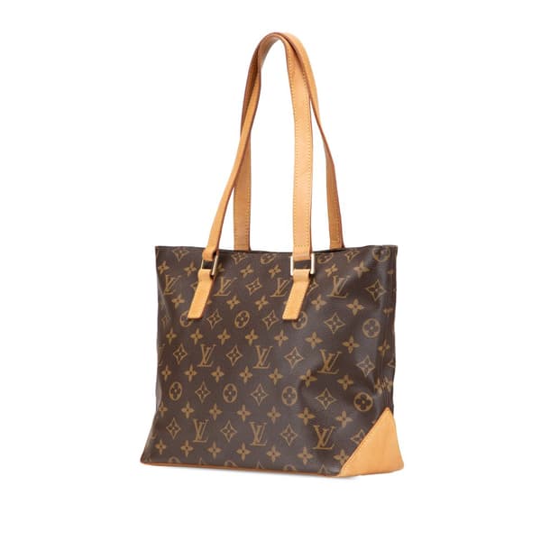Pre-owned Louis Vuitton Monogram Cabas Piano Brown