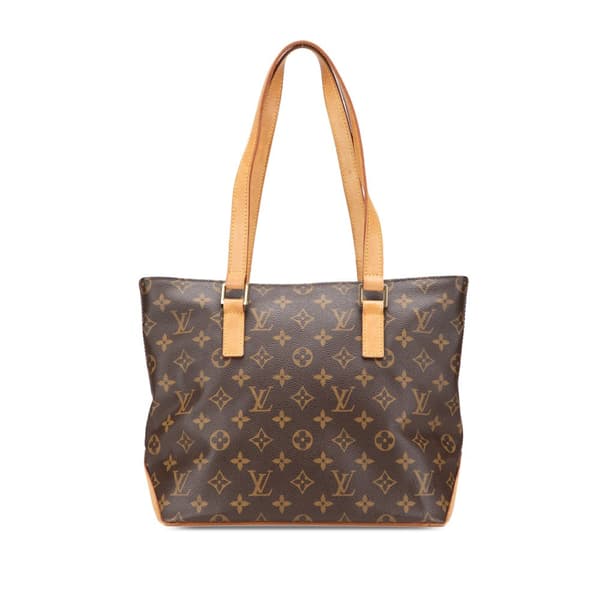 Pre-owned Louis Vuitton Monogram Cabas Piano Brown
