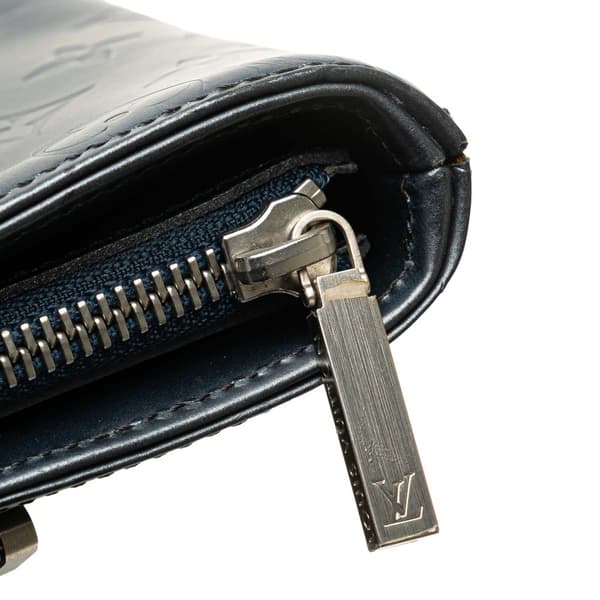 Pre-owned Louis Vuitton Monogram Mat Stockton Blue