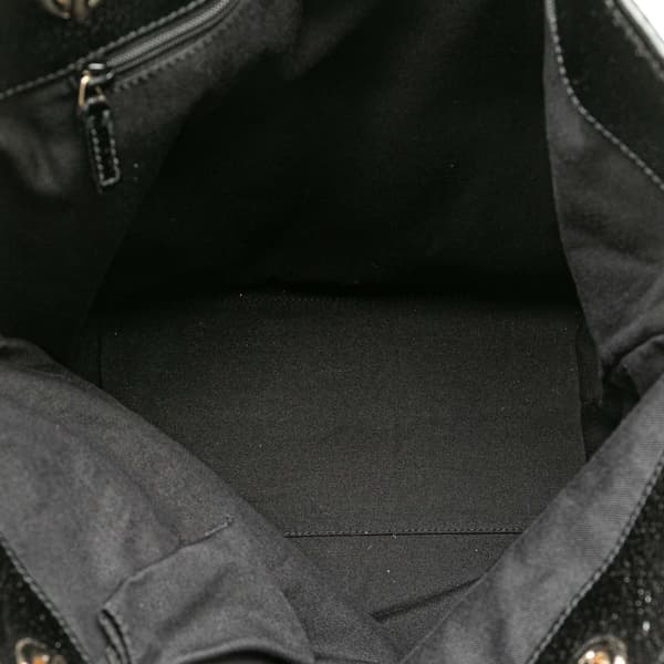 Pre-owned Gucci GG Canvas Eclipse Tote Black