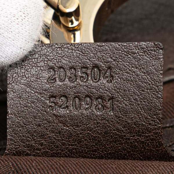 Pre-owned Gucci GG Canvas Charlotte Tote Brown