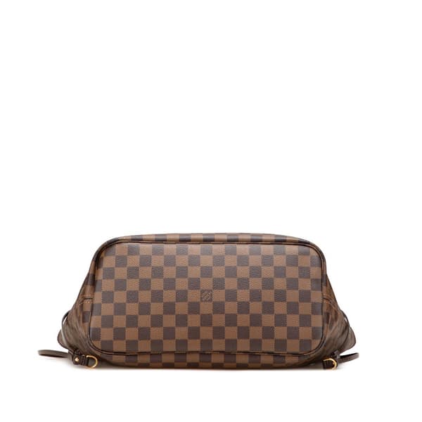 Pre-owned Louis Vuitton Damier Ebene Neverfull MM Brown