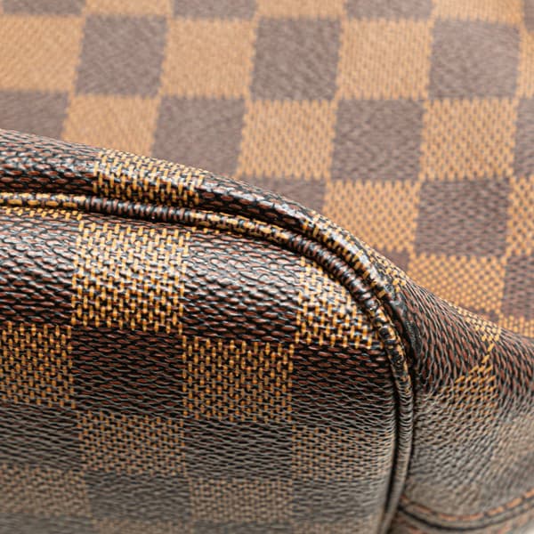 Pre-owned Louis Vuitton Damier Ebene Neverfull MM Brown