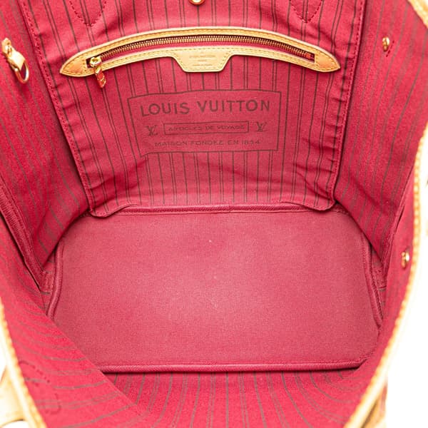 Pre-owned Louis Vuitton Monogram Neverfull MM Brown