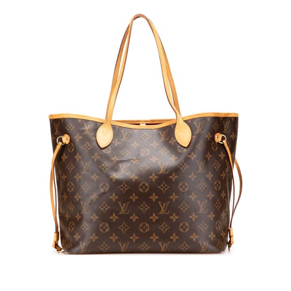 Pre-owned Louis Vuitton Monogram Neverfull MM Brown