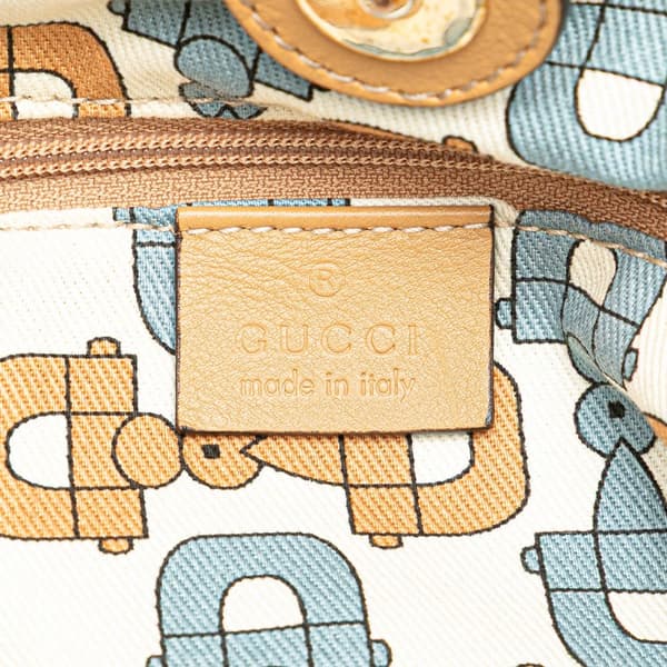 Pre-owned Gucci Large Guccissima Sukey Tote Brown