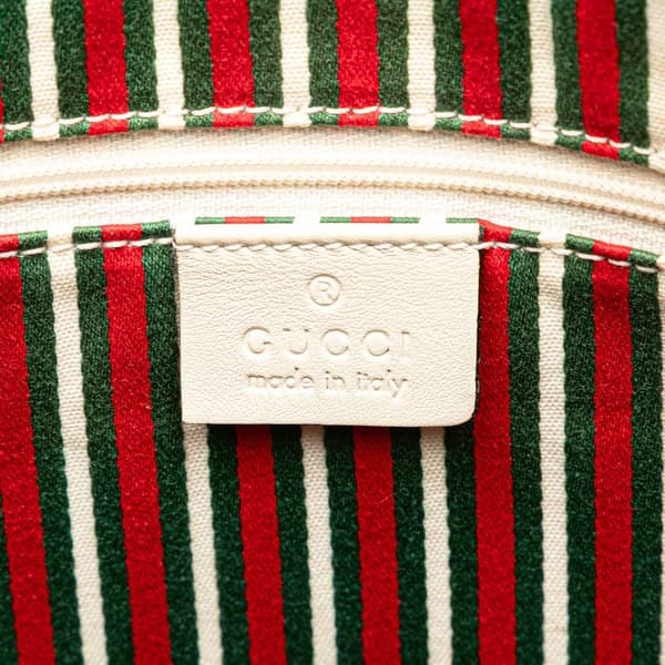 Pre-owned Gucci GG Canvas Britt Tote Brown