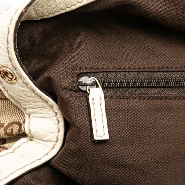 Pre-owned Gucci Medium GG Canvas Sukey Tote Brown