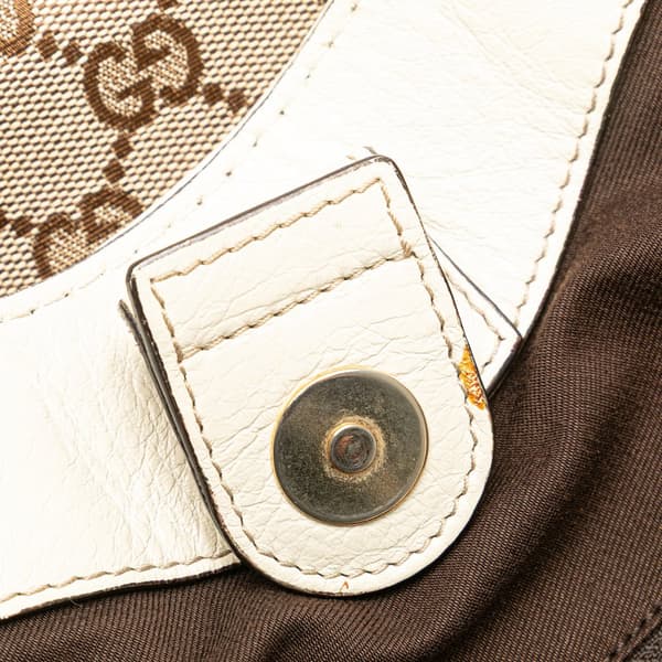 Pre-owned Gucci Medium GG Canvas Sukey Tote Brown