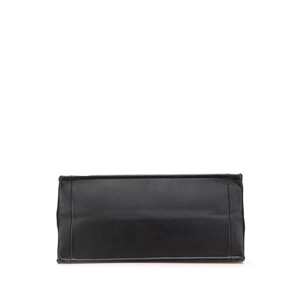 Pre-owned Dior Medium Embossed Leather Book Tote Black