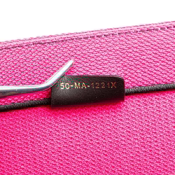 Pre-owned Dior Medium Embroidered Canvas Butterfly D Jungle Pop Book Tote Pink