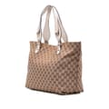 Miniatyrbilde 2 av 10: Pre-owned Gucci Medium GG Canvas Icon Bit Tote Brown