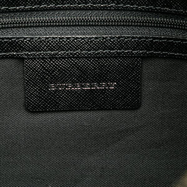 Pre-owned Burberry House Check Canvas Tote Brown