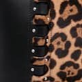Miniatyrbillede 10 af 10: Pre-owned ALAÏA Pony Hair and Leather Leopard Printed Le Hinge Tote Brown