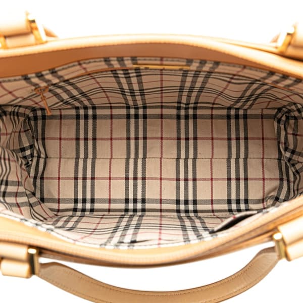 Pre-owned Burberry Leather Tote Brown