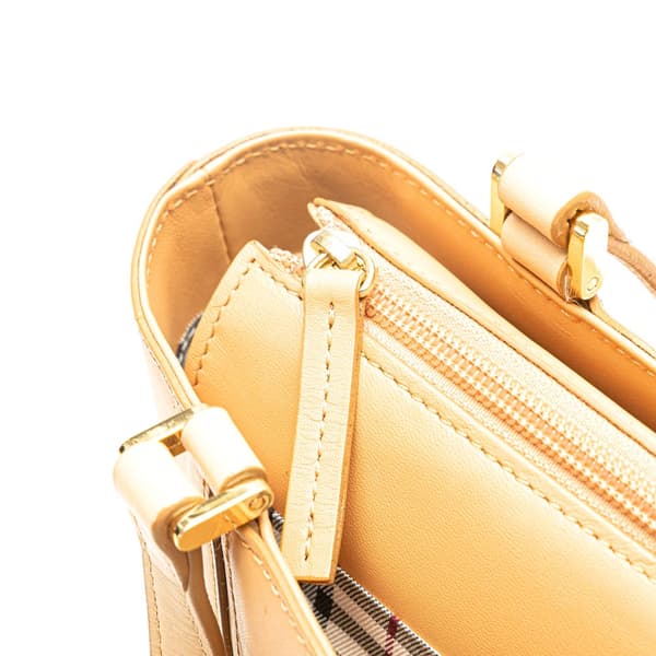 Pre-owned Burberry Leather Tote Brown