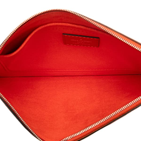 Pre-owned Louis Vuitton Epi Neverfull MM Orange