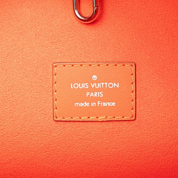 Pre-owned Louis Vuitton Epi Neverfull MM Orange