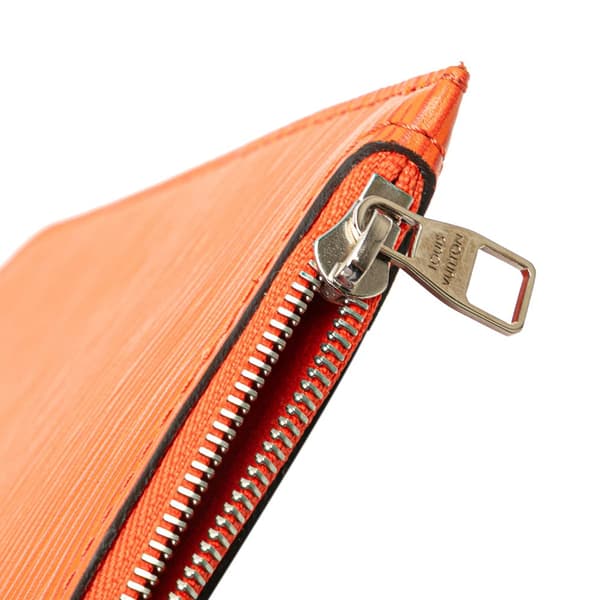 Pre-owned Louis Vuitton Epi Neverfull MM Orange
