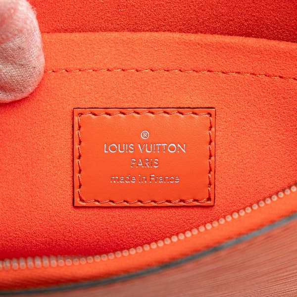 Pre-owned Louis Vuitton Epi Neverfull MM Orange