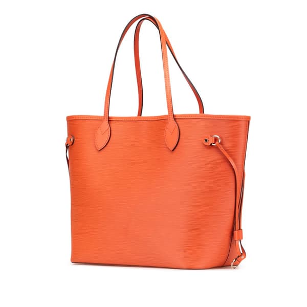 Pre-owned Louis Vuitton Epi Neverfull MM Orange