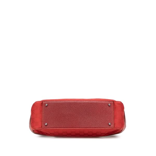 Pre-owned Gucci GG Canvas Tote Red