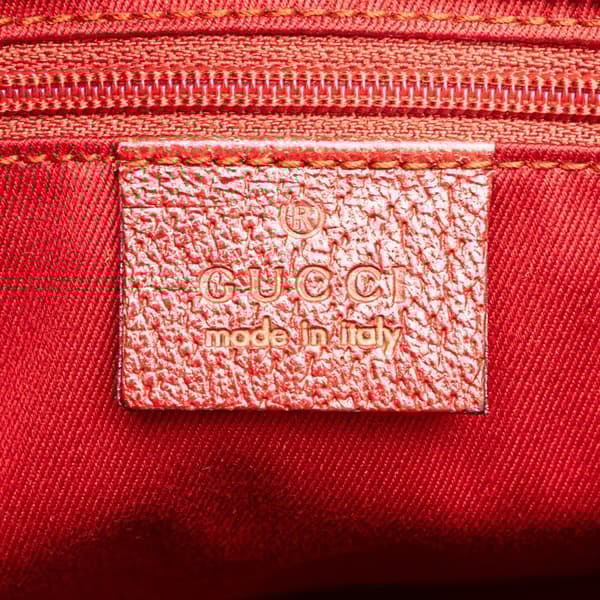 Pre-owned Gucci GG Canvas Tote Red
