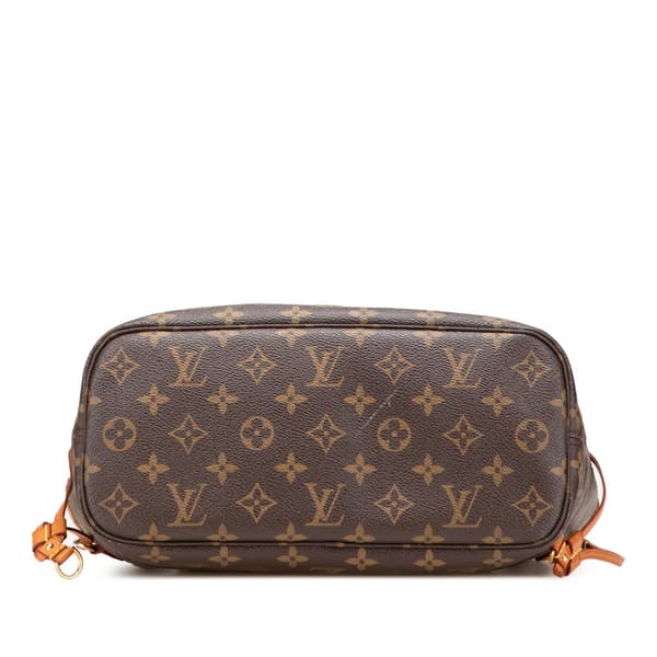 Pre-owned Louis Vuitton Monogram Neverfull PM Brown