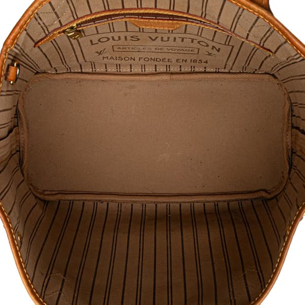 Pre-owned Louis Vuitton Monogram Neverfull PM Brown