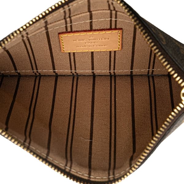 Pre-owned Louis Vuitton Monogram Neverfull PM Brown