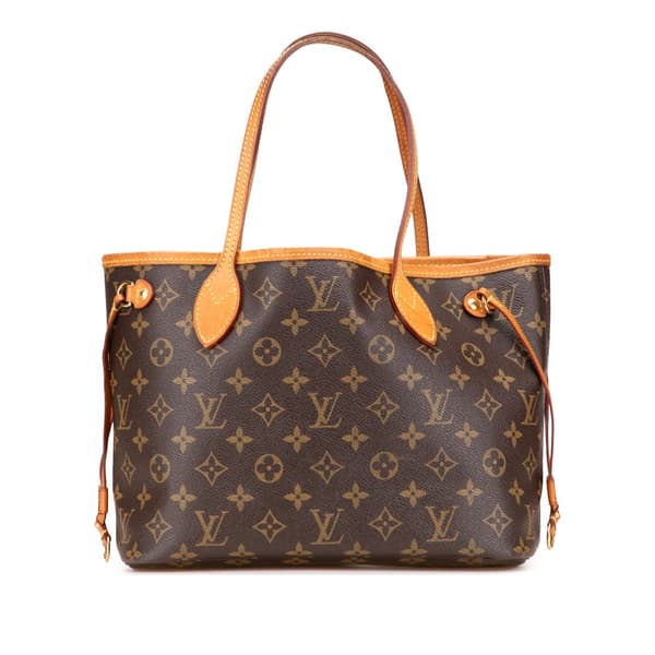 Pre-owned Louis Vuitton Monogram Neverfull PM Brown