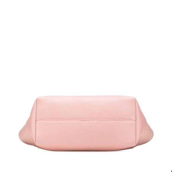 Pre-owned Gucci Medium Leather Swing Tote Pink