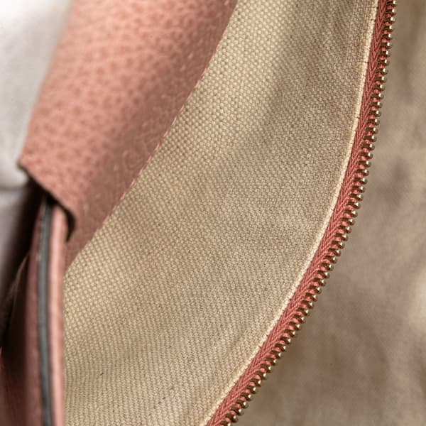 Pre-owned Gucci Medium Leather Swing Tote Pink