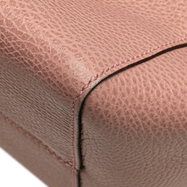 Pre-owned Gucci Medium Leather Swing Tote Pink