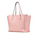 Miniatyrbild 2 av 10: Pre-owned Gucci Medium Leather Swing Tote Pink