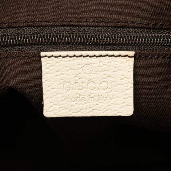 Pre-owned Gucci GG Canvas Abbey D Ring Tote Brown