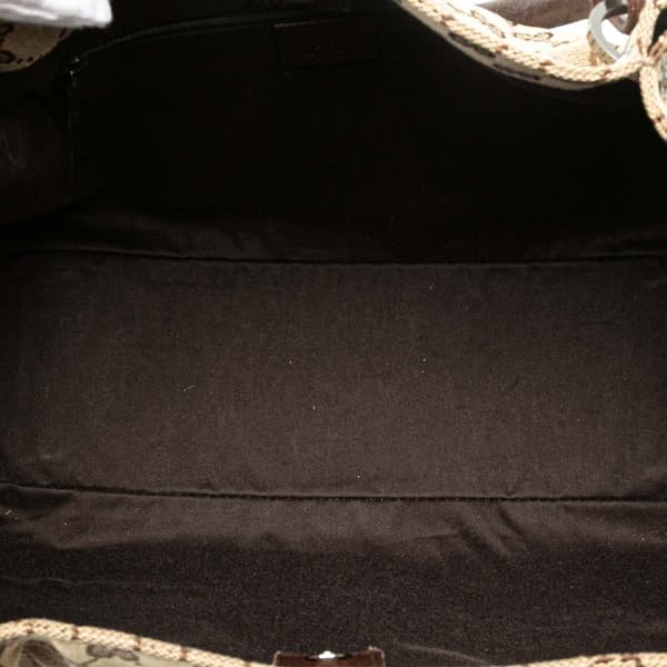 Pre-owned Gucci GG Canvas Tote Brown