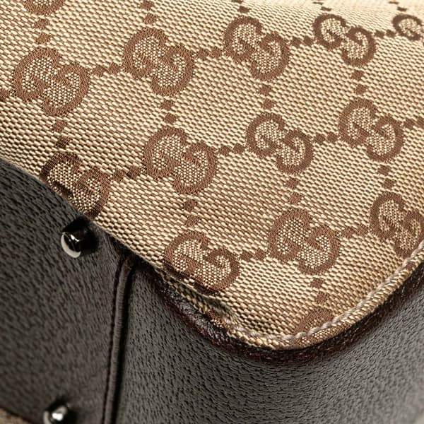 Pre-owned Gucci GG Canvas Tote Brown