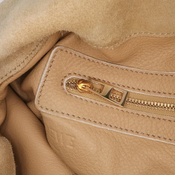 Pre-owned LOEWE Large Suede Flamenco Knot Tote Brown