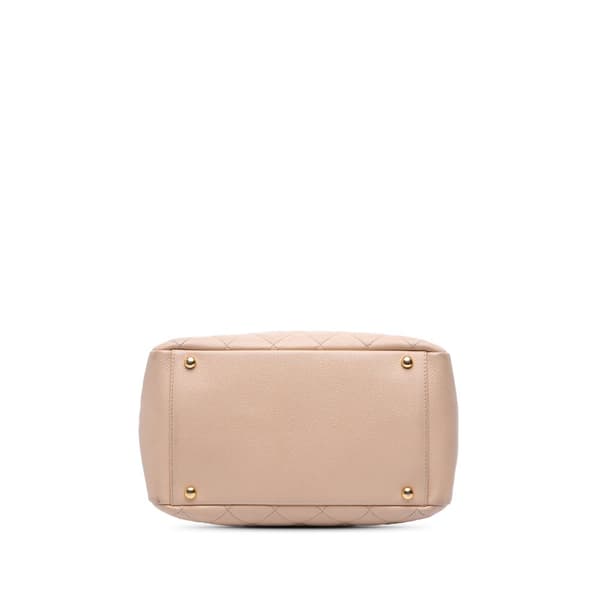 Pre-owned Chanel Petite Caviar Timeless Tote Brown