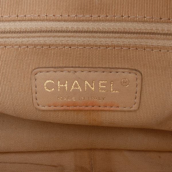 Pre-owned Chanel Petite Caviar Timeless Tote Brown