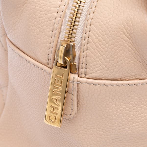 Pre-owned Chanel Petite Caviar Timeless Tote Brown