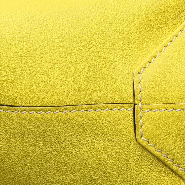 Pre-owned Hermès Swift and Veau Sikkim Double Sens 28 Yellow