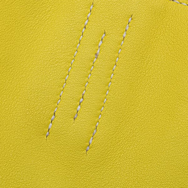 Pre-owned Hermès Swift and Veau Sikkim Double Sens 28 Yellow