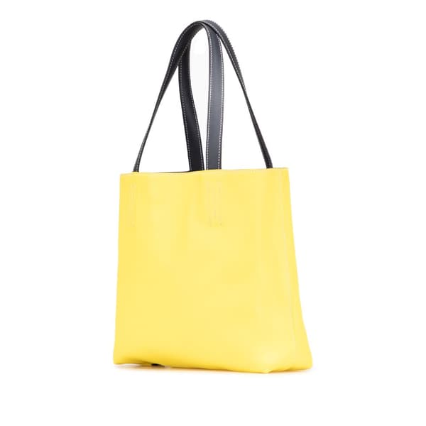 Pre-owned Hermès Swift and Veau Sikkim Double Sens 28 Yellow