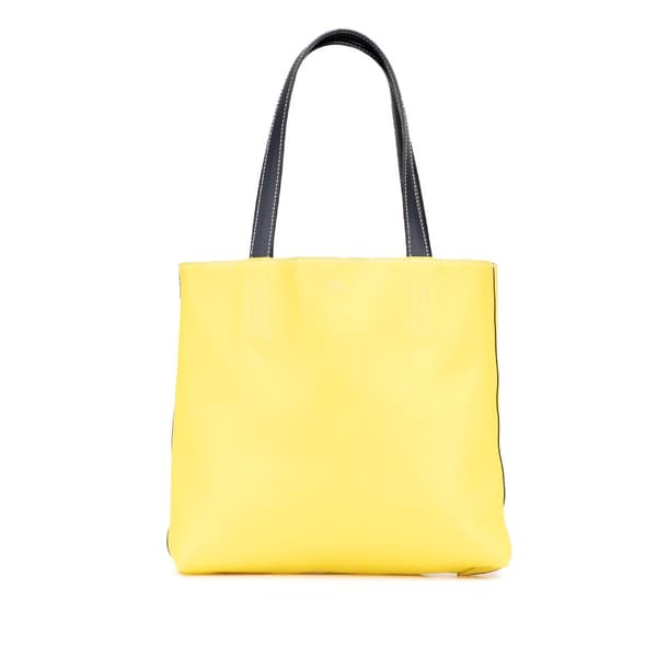 Pre-owned Hermès Swift and Veau Sikkim Double Sens 28 Yellow