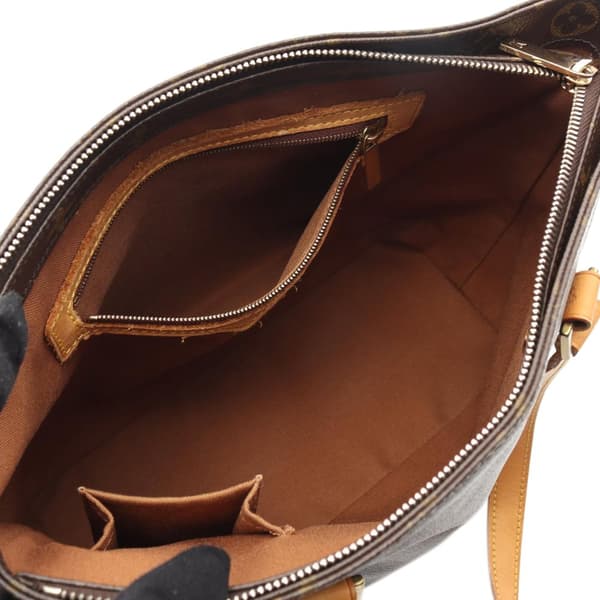 Pre-owned Louis Vuitton Monogram Cabas Piano Brown