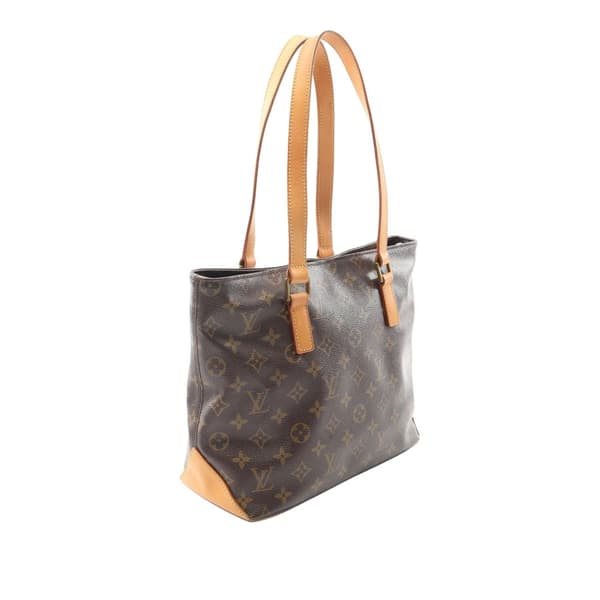 Pre-owned Louis Vuitton Monogram Cabas Piano Brown