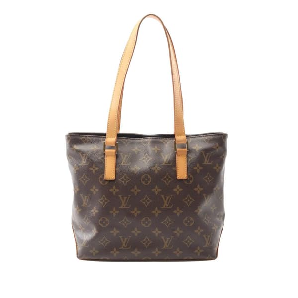 Pre-owned Louis Vuitton Monogram Cabas Piano Brown