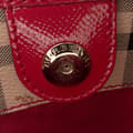 Miniatyrbild 5 av 9: Pre-owned Burberry Haymarket Check Coated Canvas Canterbury Tote Brown